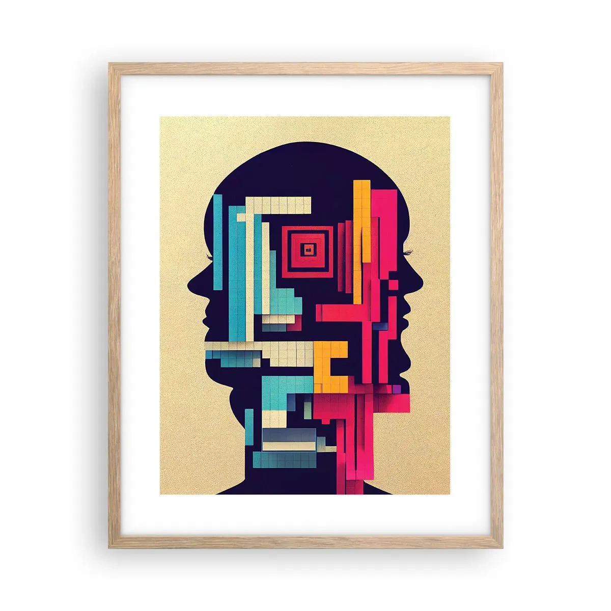 Affisch i ram av ljusek - Nya band - 40x50 cm