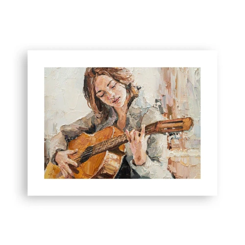 Affisch - Konsert för gitarr och en flickas hjärta - 40x30 cm