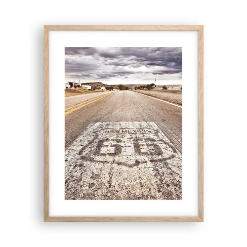 Affisch i ram av ljusek - Mother Road - amerikanska legenden - 40x50 cm