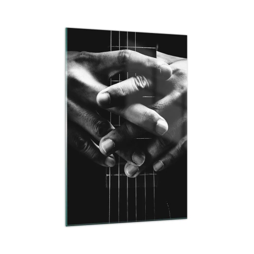Glastavla - Bild på glas - Artistens bön - 70x100 cm