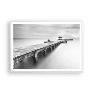 Affisch i vit ram - Ut i det oändliga - 100x70 cm