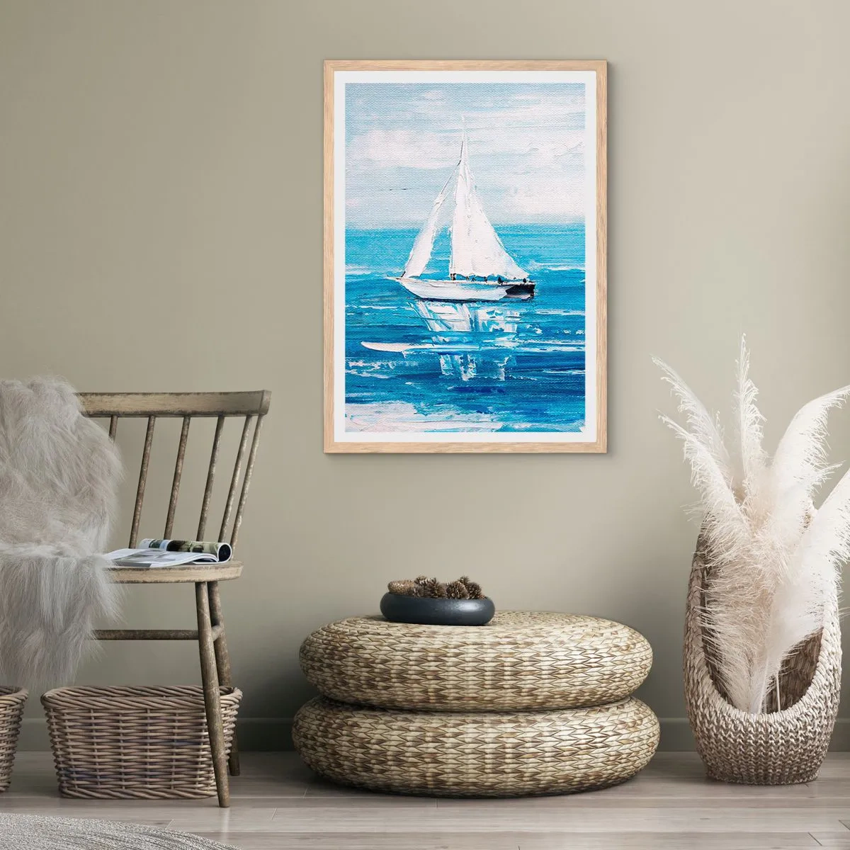 Affisch i ram av ljusek - Med en vän vid din sida - 70x100 cm