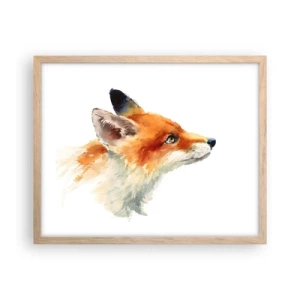 Affisch i ram av ljusek - Försiktighet skadar aldrig - 50x40 cm