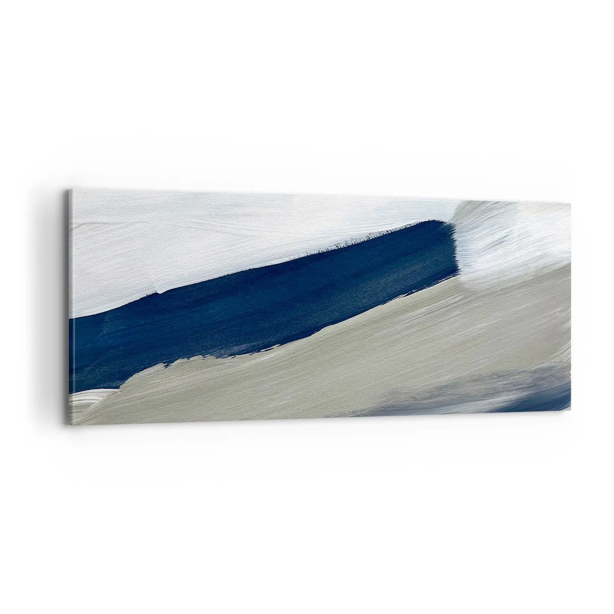 Canvastavla - Bild på duk - Möte med vitt - 100x40 cm