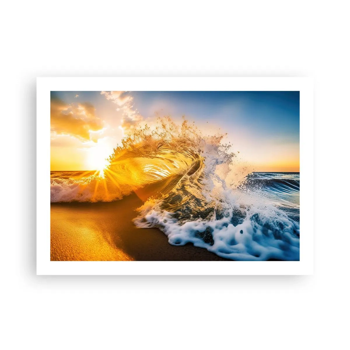 Affisch - Lek i sanden - 70x50 cm