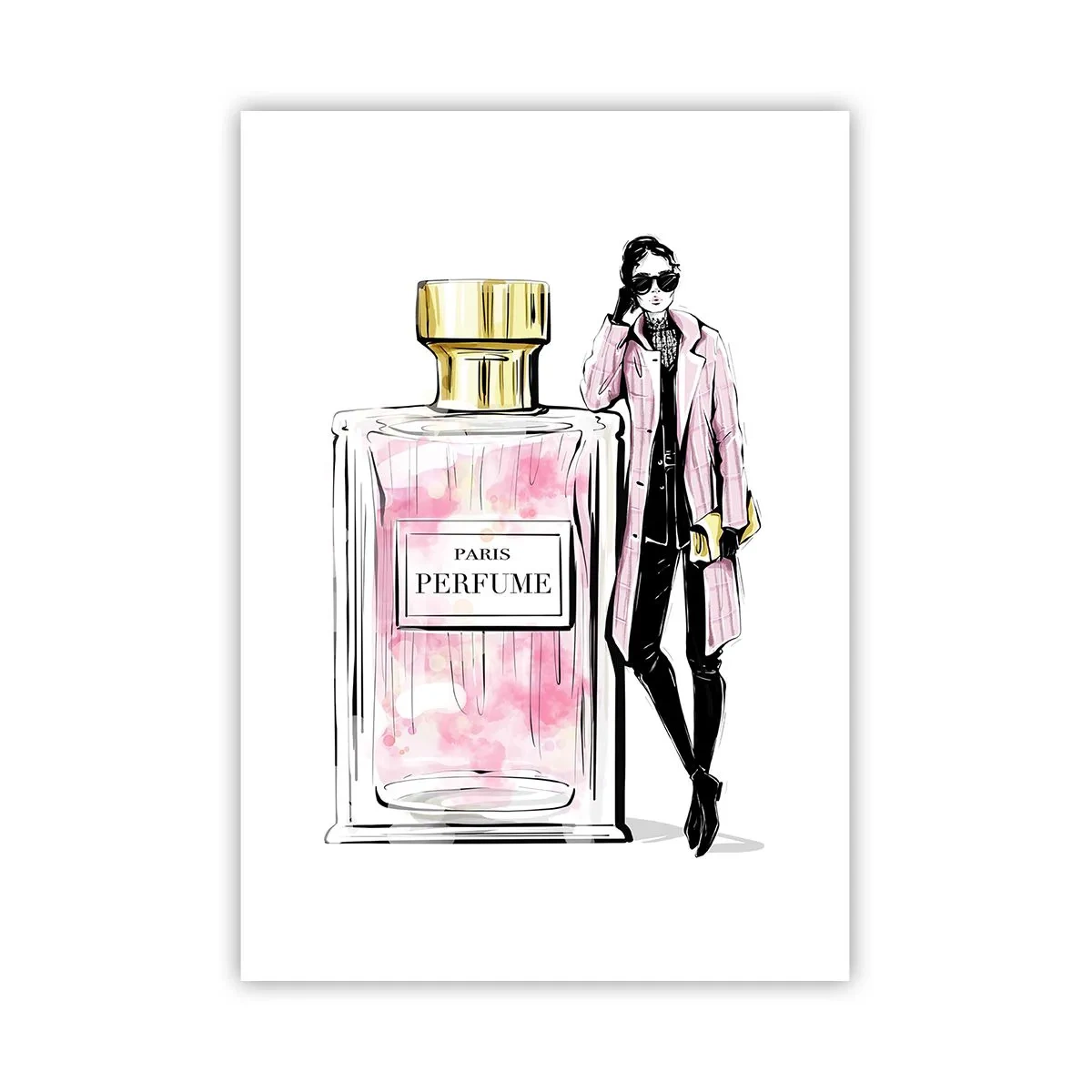 Affisch - Paris-sensualitet - 70x100 cm