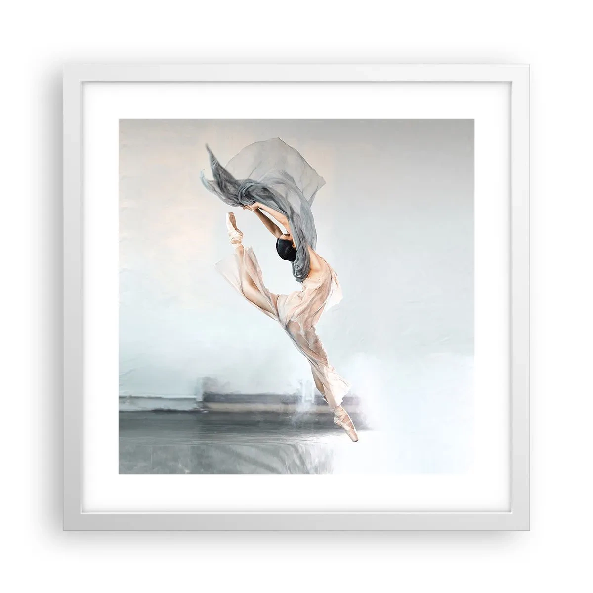Affisch i vit ram - Dansextas - 40x40 cm