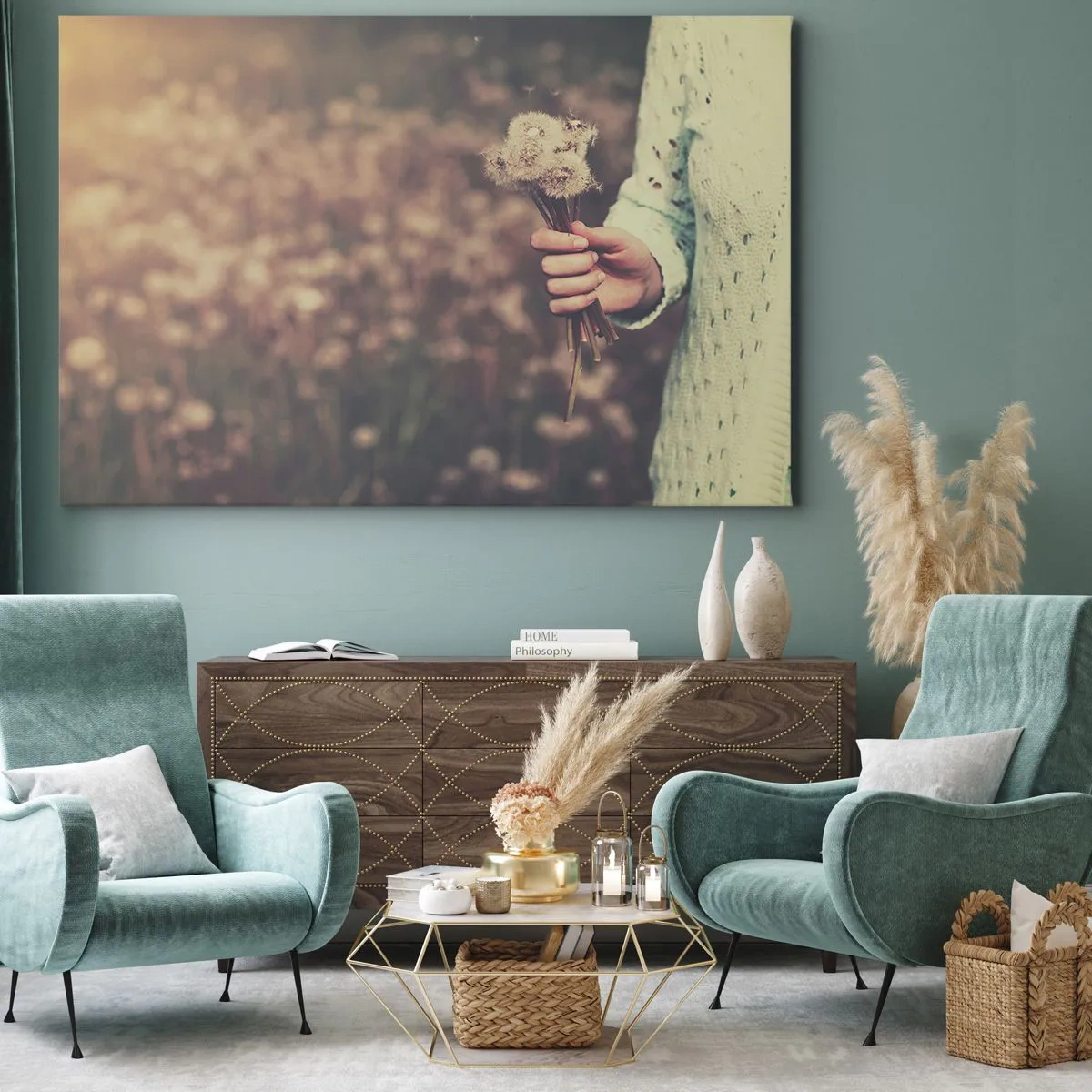 Canvastavla - Bild på duk - Behåll dem - 100x70 cm