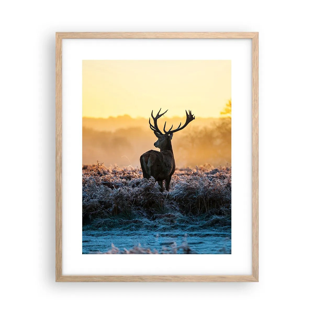 Affisch i ram av ljusek - Krönt på sin mark - 40x50 cm