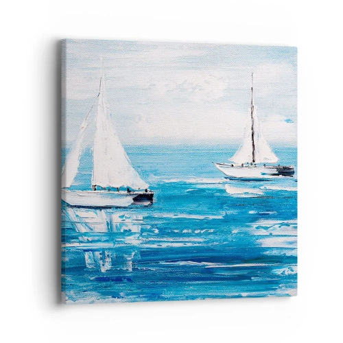 Canvastavla - Bild på duk - Med en vän vid din sida - 40x40 cm