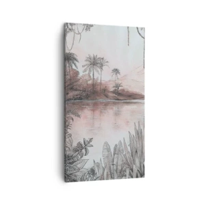 Canvastavla - Bild på duk - En upptäcktsresandes dagbok från 1800-talet - 45x80 cm