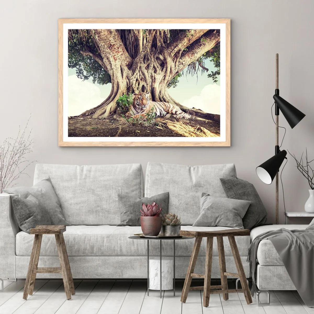 Affisch i ram av ljusek - Vi från Första Moseboken - 100x70 cm