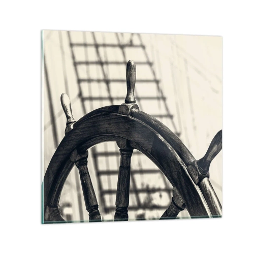 Glastavla - Bild på glas - Marina berättelser - 60x60 cm