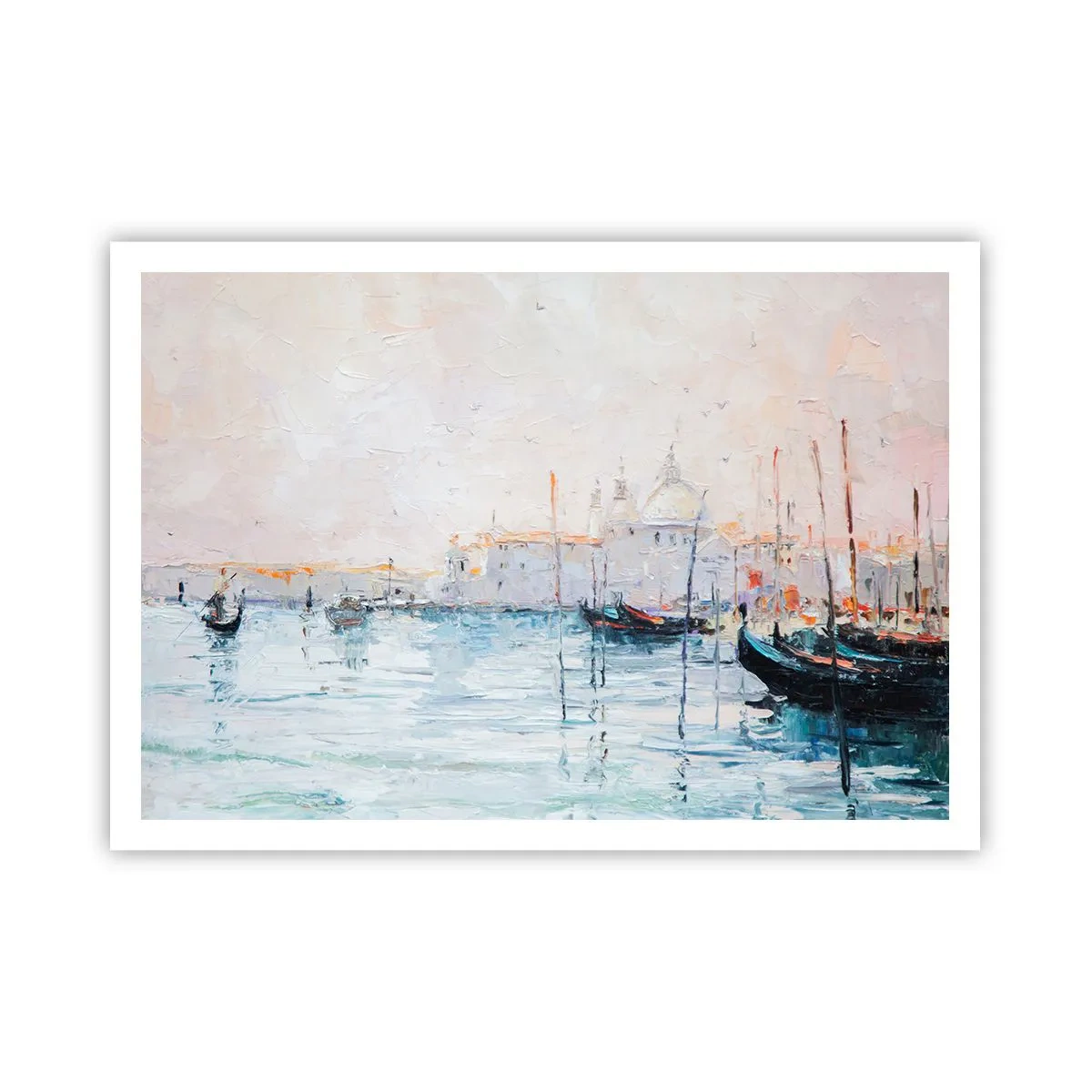 Affisch - Bortom vatten, bortom dimma - 100x70 cm