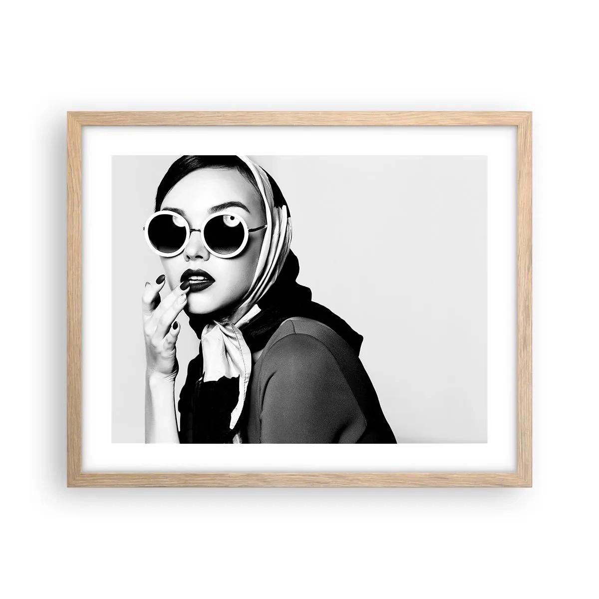 Affisch i ram av ljusek - Hälsningar från 60-talet - 50x40 cm