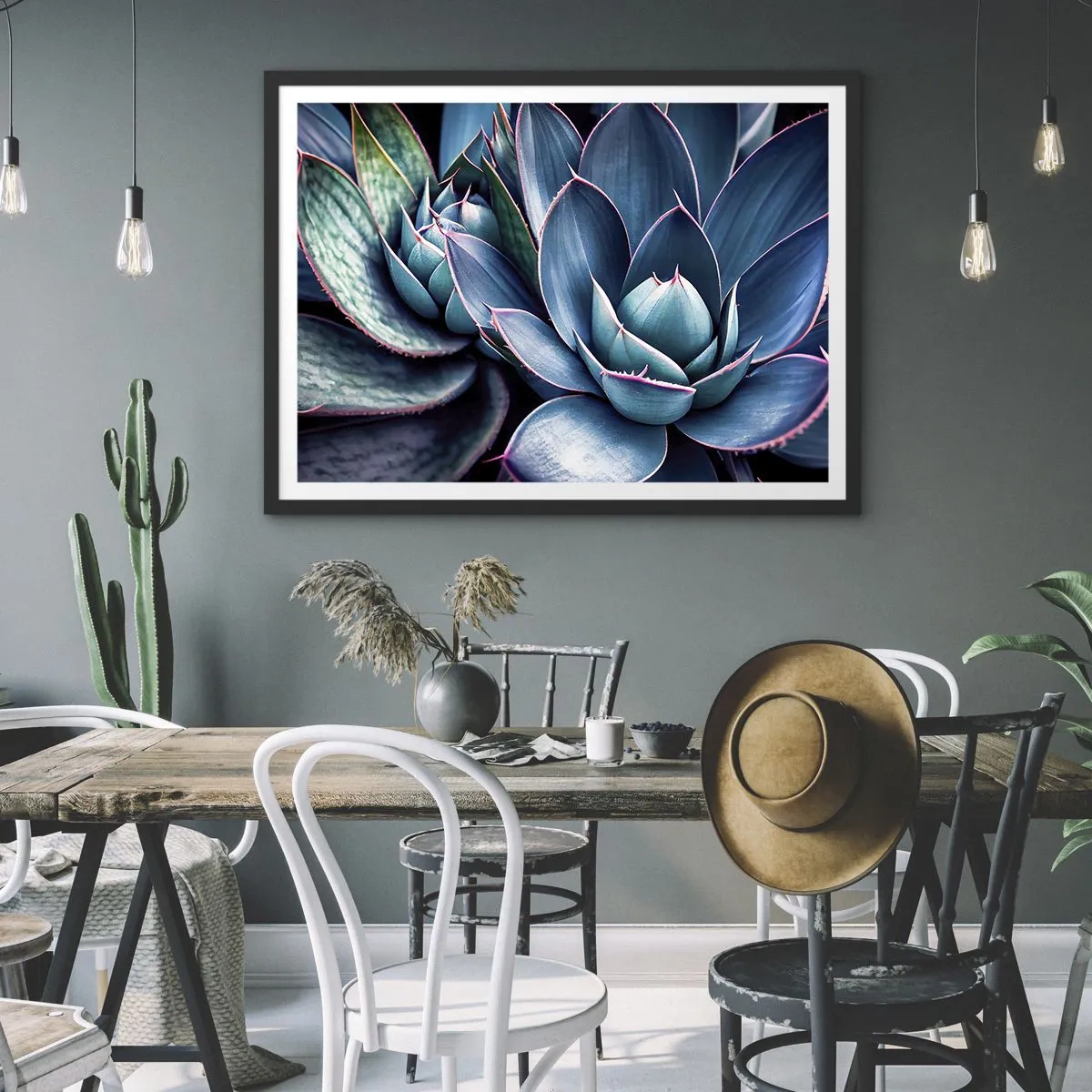 Affisch i svart ram - Vital kraft - 70x50 cm