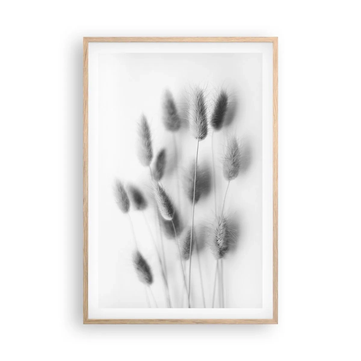 Affisch i ram av ljusek - Fluffigt gräs - 61x91 cm
