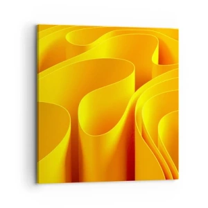 Canvastavla - Bild på duk - Som solens vågor - 70x70 cm