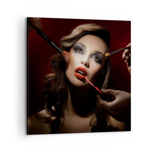 Canvastavla - Bild på duk - Skönhet försänkt i sina drömmar - 60x60 cm