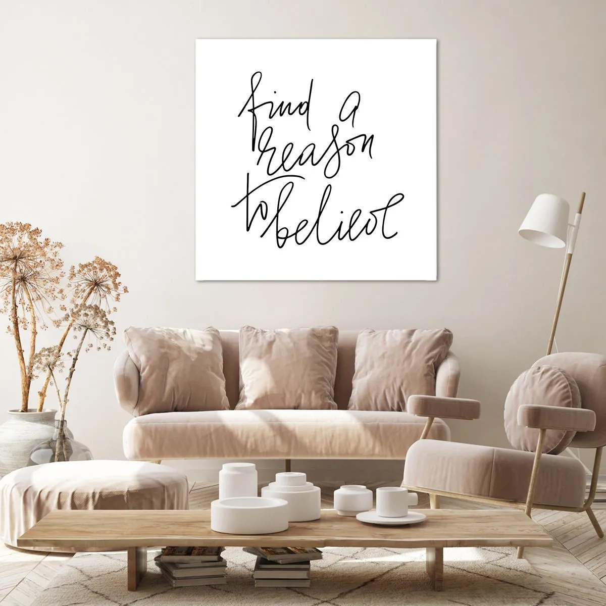 Canvastavla - Bild på duk - Det är möjligt - 70x70 cm