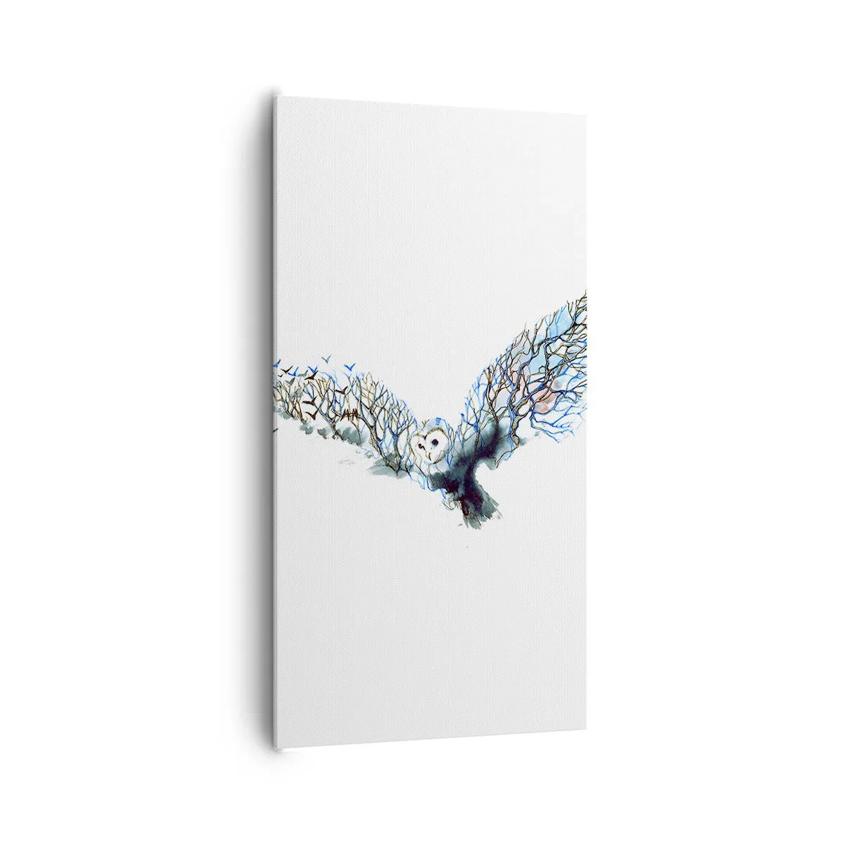 Canvastavla - Bild på duk - På skogens vingar - 65x120 cm