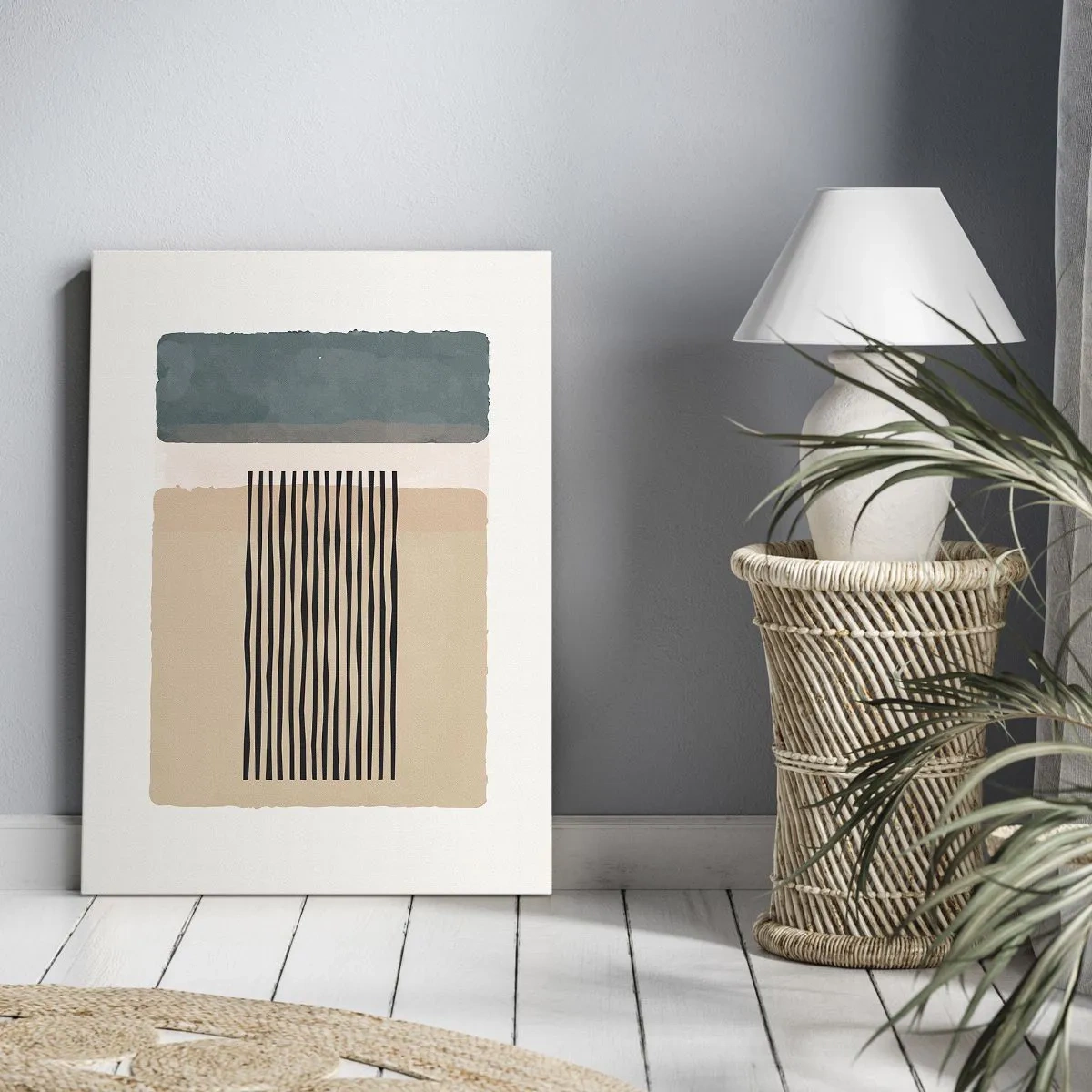 Canvastavla - Bild på duk - Allt väl - 50x70 cm