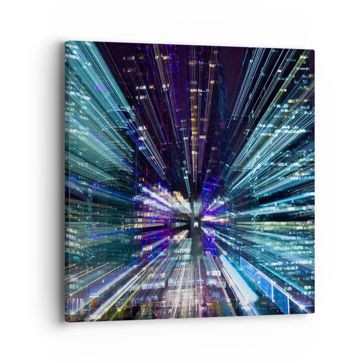 Canvastavla - Bild på duk - Övergång till hyperrymden - 40x40 cm