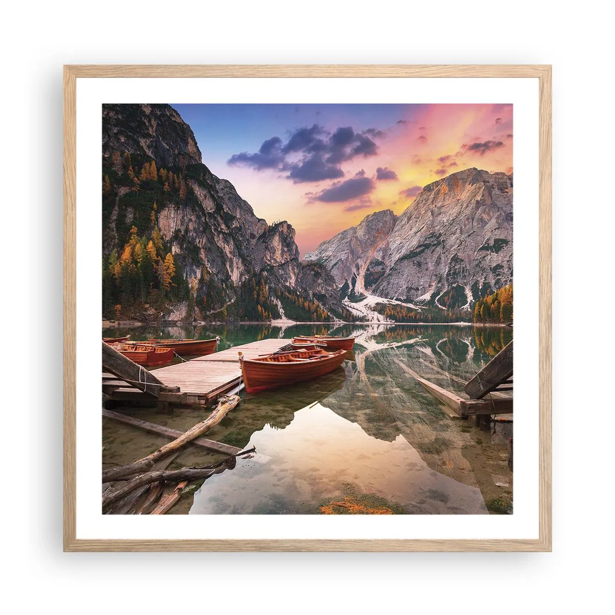 Affisch i ram av ljusek - Dagens löfte - 60x60 cm