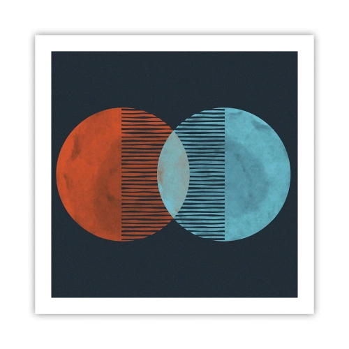 Affisch - Astronomisk fantasi - 60x60 cm