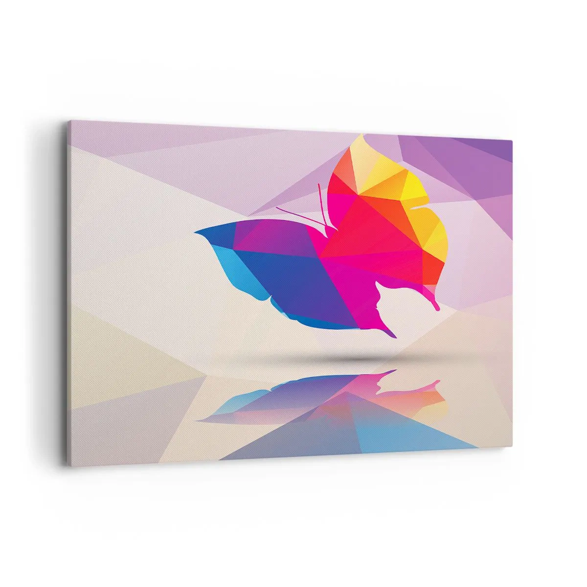 Canvastavla - Bild på duk - Fjärilregnbåge - 120x80 cm