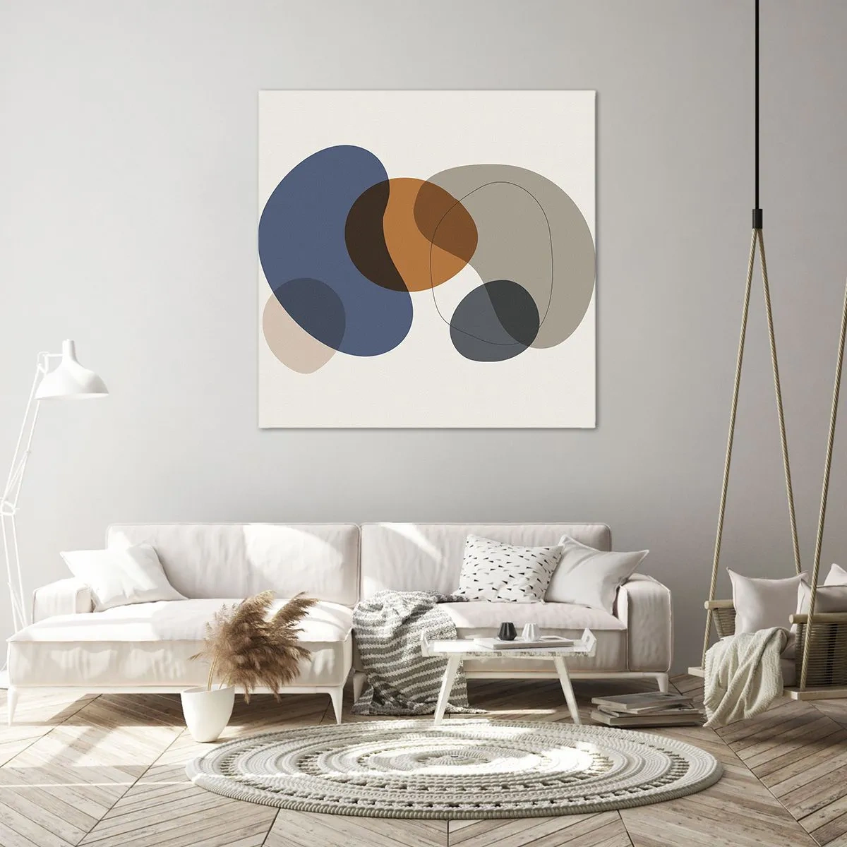 Canvastavla - Bild på duk - Färgernas droppar - 30x30 cm