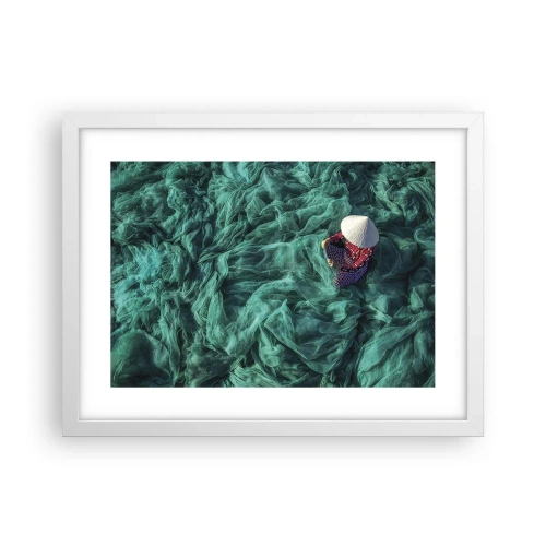 Affisch i vit ram - I nätens hav - 40x30 cm