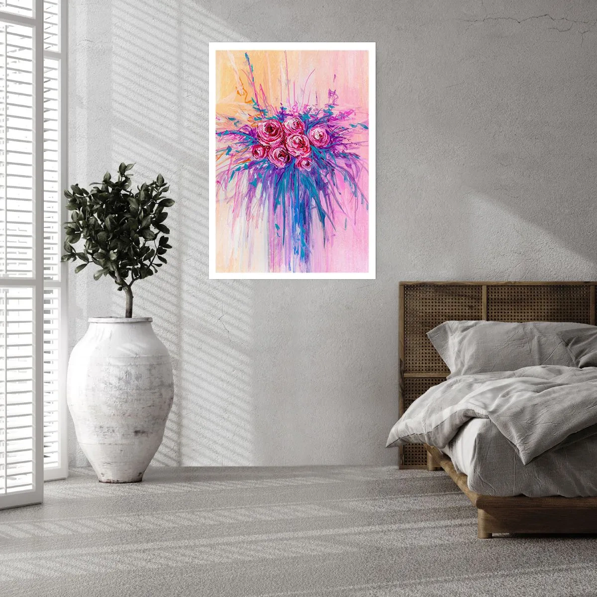 Affisch - Rosfontän - 61x91 cm
