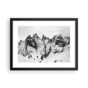 Affisch i svart ram - Granitfarlig bergsrygg - 40x30 cm