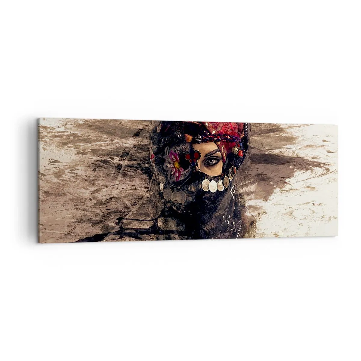 Canvastavla - Bild på duk - Minst intrigerande - 140x50 cm