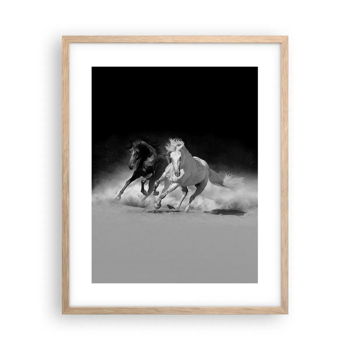 Affisch i ram av ljusek - Frihetens galopp - 40x50 cm