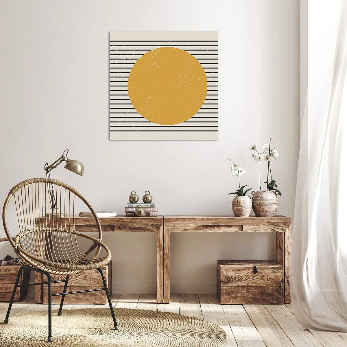 Canvastavla - Bild på duk - Enkelhetens kraft - 60x60 cm