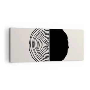 Canvastavla - Bild på duk - Hälften hälften - 120x50 cm