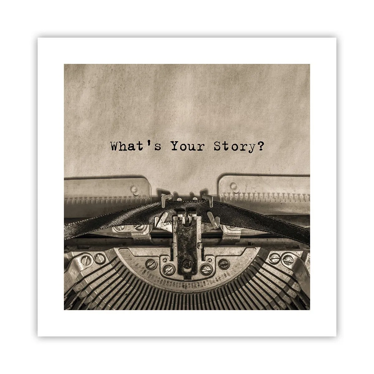 Affisch - Svara mig - 40x40 cm