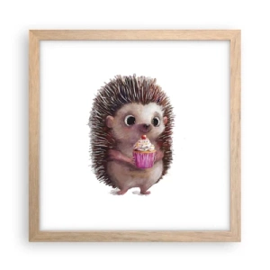 Affisch i ram av ljusek - Varje dag är helgdag - 30x30 cm