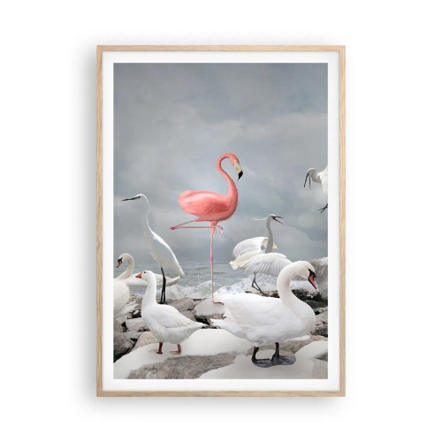 Affisch i ram av ljusek - Hur har jag hamnat här? - 70x100 cm