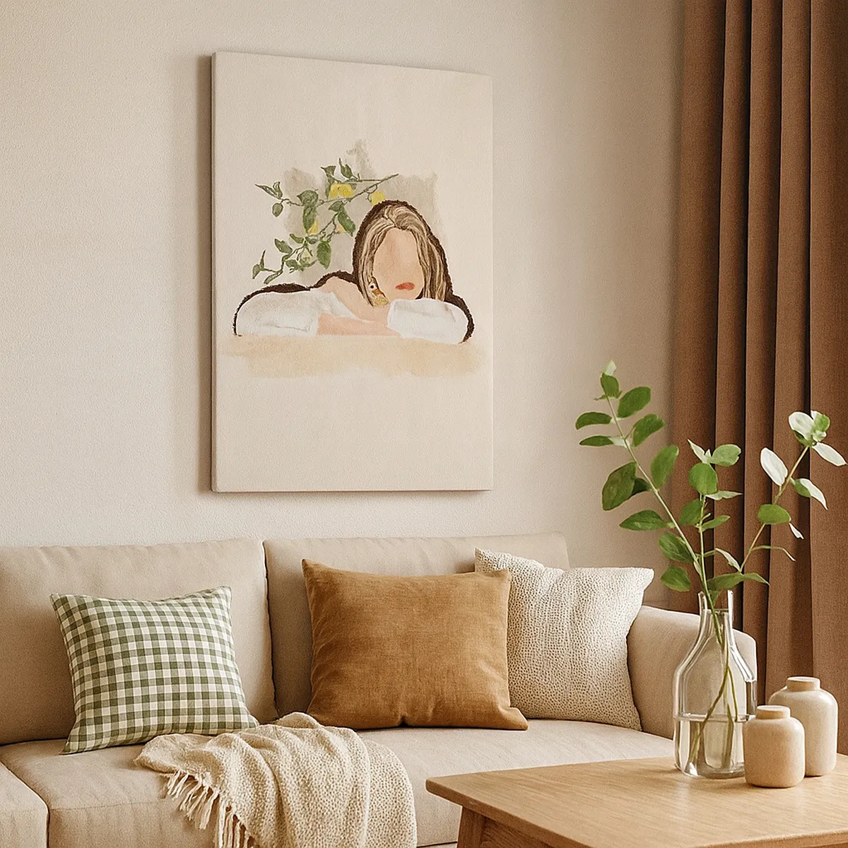 Canvastavla - Bild på duk - Sydlig skönhet - 50x70 cm