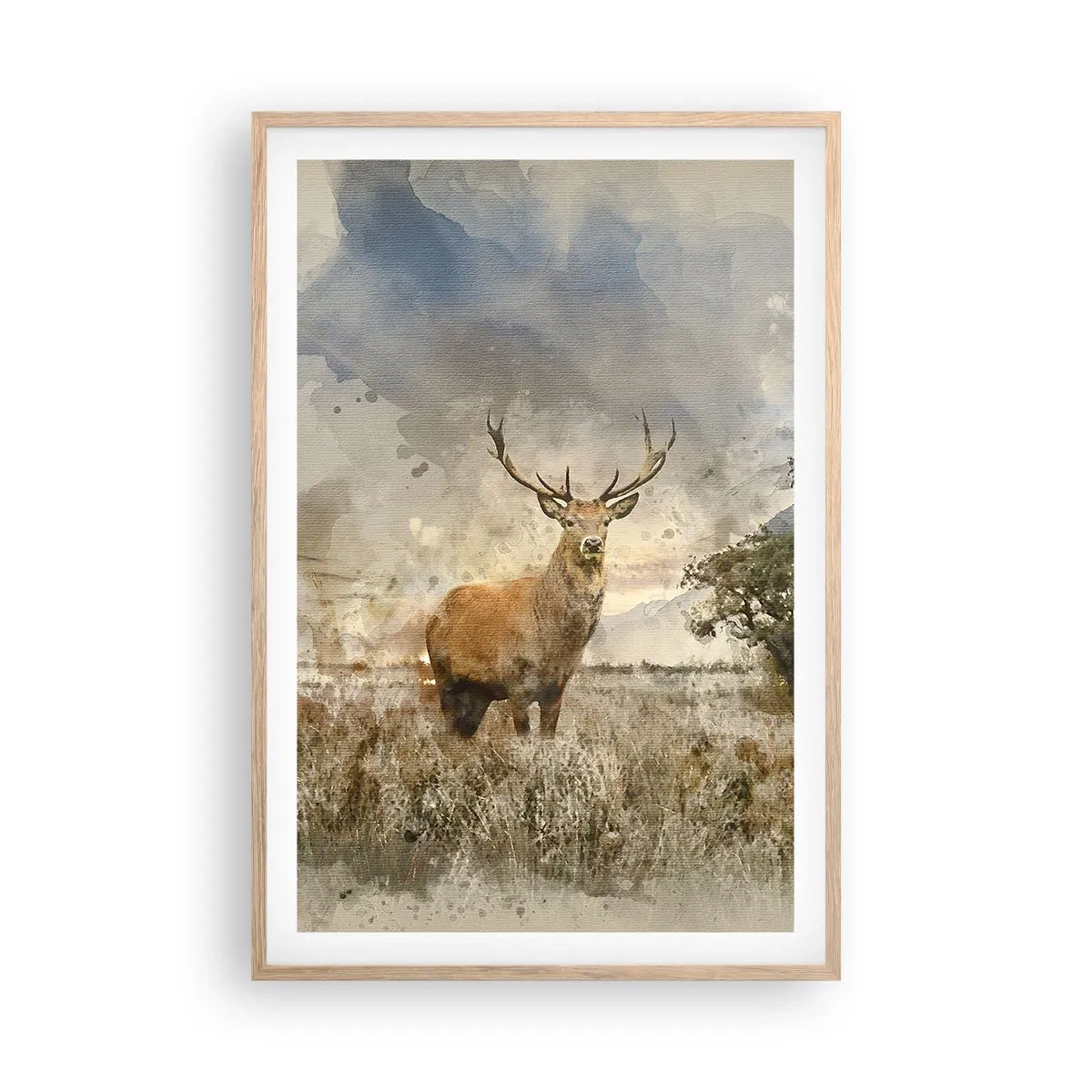 Affisch i ram av ljusek - Värdighet - styrka - dignitet - 61x91 cm