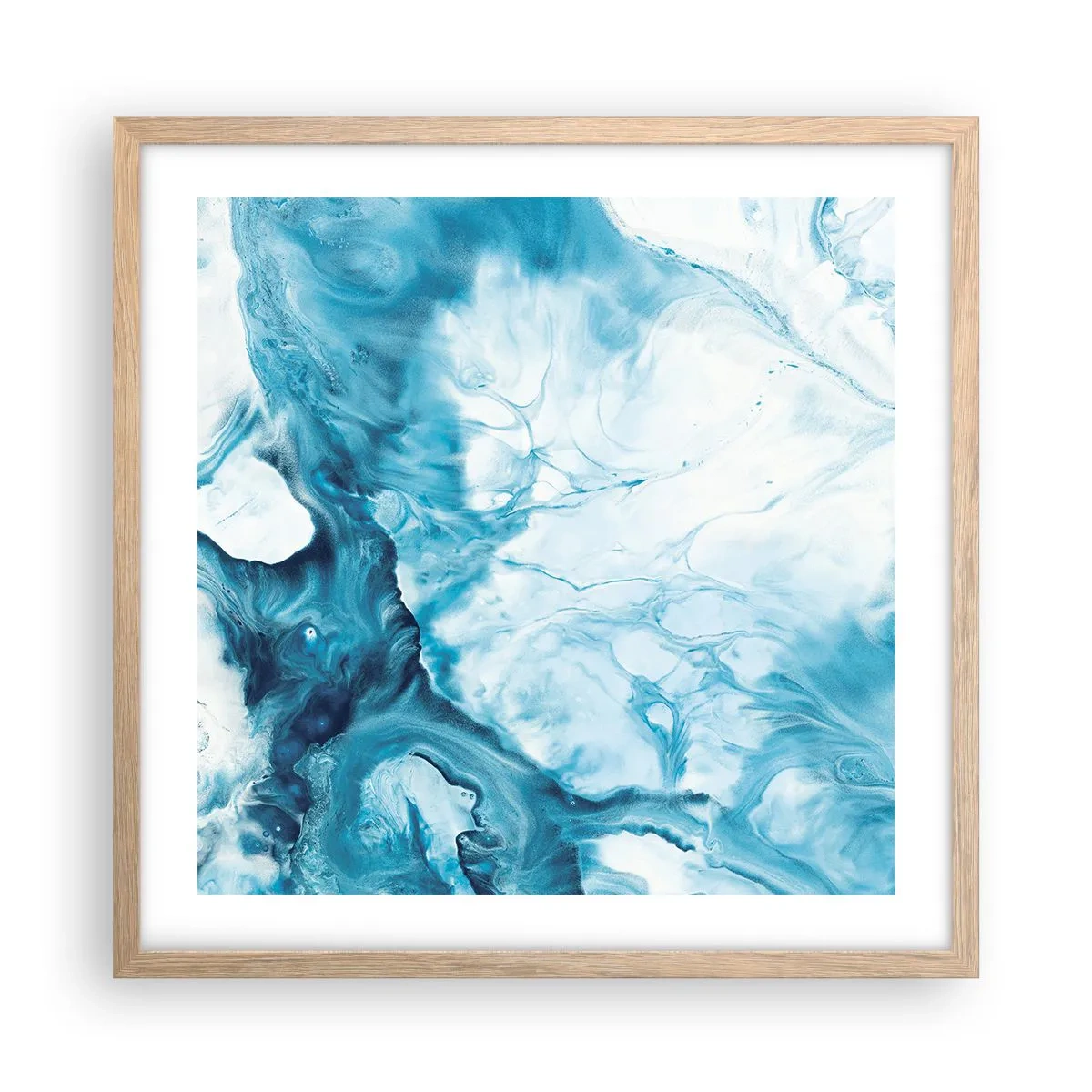 Affisch i ram av ljusek - Blåhetens konsert - 50x50 cm