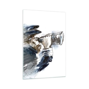 Glastavla - Bild på glas - Tio i Beauforts skala - 70x100 cm