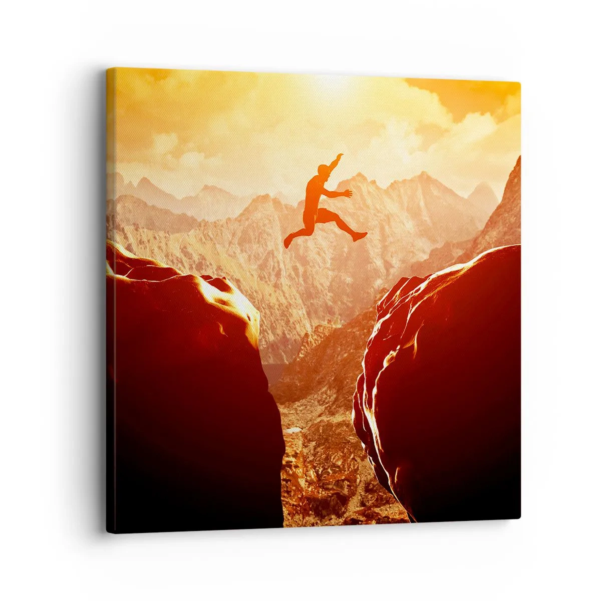 Canvastavla - Bild på duk - Passera gränser - 30x30 cm