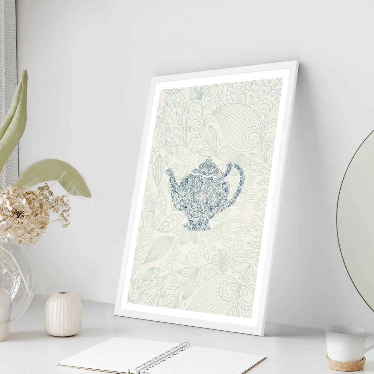 Affisch i vit ram - Techarm - 61x91 cm