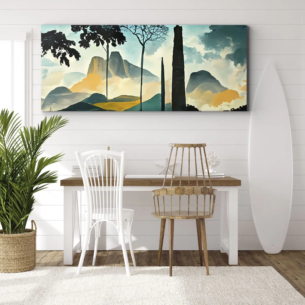 Canvastavla - Bild på duk - Fortfarande högre och högre - 120x50 cm