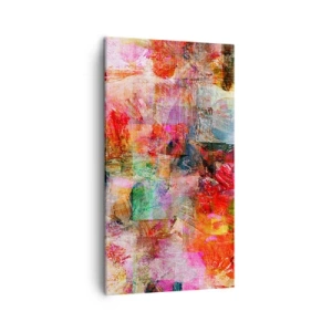 Canvastavla - Bild på duk - En resa genom det rosa - 45x80 cm