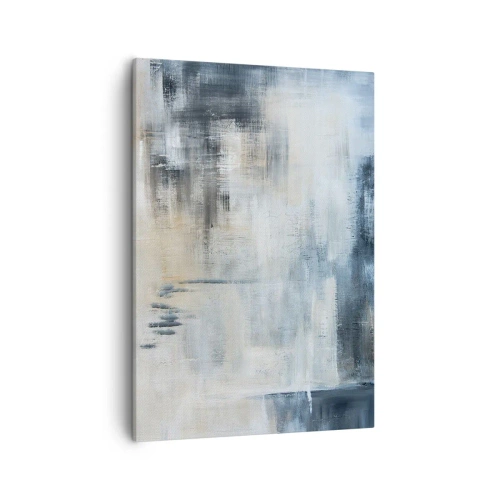 Canvastavla - Bild på duk - Bakom en blå slöja - 50x70 cm